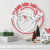 LED Animated Christmas Neon Santa Hangable Sign White/Red/Green - Wondershop™
