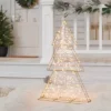 LED Champagne Metal Tree Christmas Novelty Sculpture Light With White Color Light Bulb - Wondershop™