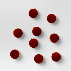 9ct 80mm Christmas Flocked Ball Ornament Set - Wondershop™ 15 9ct 80mm Christmas Flocked Ball Ornament Set - Wondershop™ -Wondershop Sales GUEST 03a38f0b 9747 4195 9b6a b8bb87f382a7