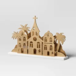 9.3" Christmas Lit Houses And Mountains Scene Decor - Wondershop™ -Wondershop Sales GUEST 05d076ab 55fa 46ab 907e f78c578aa5e1