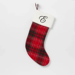 20" Plaid Monogram Christmas Holiday Stocking With Faux Fur Cuff Red/Green/White - Wondershop™ 26 20" Plaid Monogram Christmas Holiday Stocking With Faux Fur Cuff Red/Green/White - Wondershop™ -Wondershop Sales GUEST 078e41a1 80ad 4302 8d97 131daeba566f