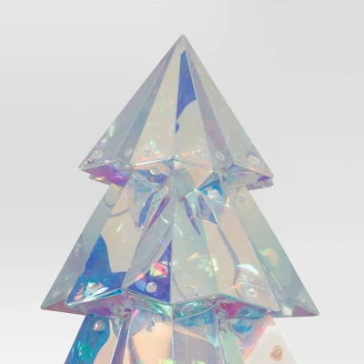 12.8" Christmas Lit Iridescent Tree Decor - Wondershop™ 3 12.8" Christmas Lit Iridescent Tree Decor - Wondershop™ - Image 3