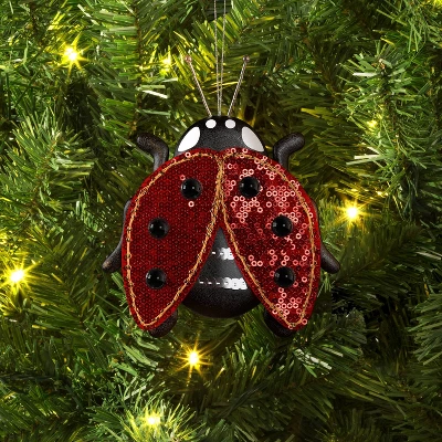 Christmas Fabric Lady Bug Ornament - Wondershop™ 1 Christmas Fabric Lady Bug Ornament - Wondershop™