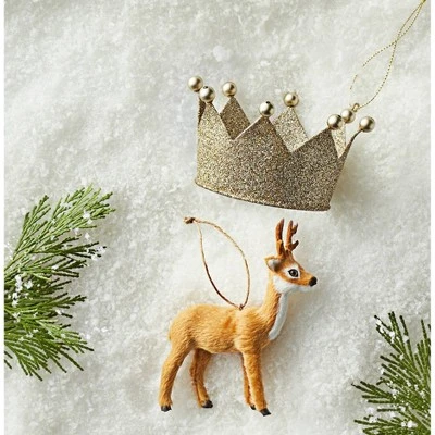 Metal Glitter Crown Christmas Tree Ornament - Wondershop™ 3 Metal Glitter Crown Christmas Tree Ornament - Wondershop™ - Image 3