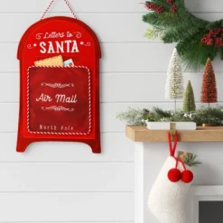 21" Christmas Santa's Mailbox Wall Hanging Decor - Wondershop™