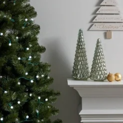 60ct LED Faceted Sphere Christmas String Lights With Green Wire - Wondershop™