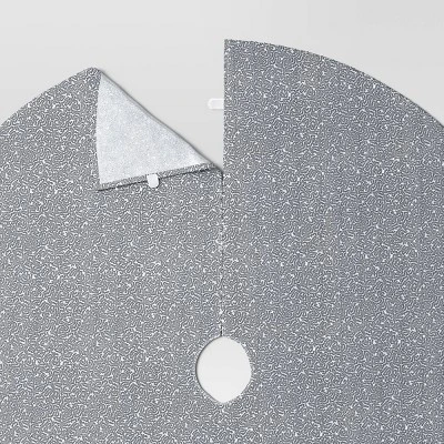 48" Sequined Fabric Christmas Tree Skirt Silver - Wondershop™ 3 48" Sequined Fabric Christmas Tree Skirt Silver - Wondershop™ - Image 3