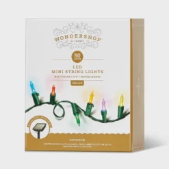 50ct Solar LED Christmas Indoor Outdoor Mini String Lights With Green Wire - Wondershop™ -Wondershop Sales GUEST 0e17629e 71bf 4aa5 bcdc e902dfbba969