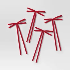 4ct Faux Velvet Fabric Christmas Decorative Bow - Wondershop™ 7 4ct Faux Velvet Fabric Christmas Decorative Bow - Wondershop™ -Wondershop Sales GUEST 120bbc88 c943 4817 bb89 1ee597fa20fe