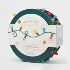 150ct LED Faceted Sphere Christmas String Lights Spool With Green Wire - Wondershop™ 8 150ct LED Faceted Sphere Christmas String Lights Spool With Green Wire - Wondershop™ -Wondershop Sales GUEST 127e0a7f 5268 4fcd 9aeb 45676b319673