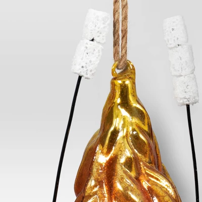 Christmas Glass Campfire Ornament - Wondershop™ 2 Christmas Glass Campfire Ornament - Wondershop™ - Image 2