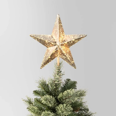 10" Pre-lit Faux Mercury Star Christmas Tree Topper - Wondershop™ 5 10" Pre-lit Faux Mercury Star Christmas Tree Topper - Wondershop™ - Image 5