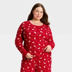 Women's Santa Print Ribbed Long Sleeve Holiday Matching Family Pajama Shirt - Wondershop™ Red 9 Women's Santa Print Ribbed Long Sleeve Holiday Matching Family Pajama Shirt - Wondershop™ Red -Wondershop Sales GUEST 162effef 66c5 45d5 a87e 64de9eecac11
