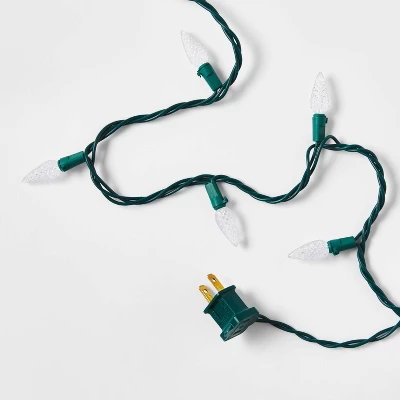 150ct LED C6 Faceted Christmas String Lights Spool With Green Wire - Wondershop™ 4 150ct LED C6 Faceted Christmas String Lights Spool With Green Wire - Wondershop™ - Image 4