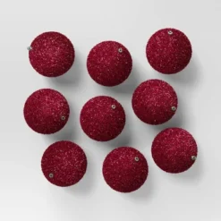 9ct 80mm Christmas Flocked Ball Ornament Set - Wondershop™ 19 9ct 80mm Christmas Flocked Ball Ornament Set - Wondershop™ -Wondershop Sales GUEST 181fadde 19aa 4c5a a47b 843273c5dce6