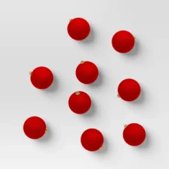 9ct 80mm Christmas Flocked Ball Ornament Set - Wondershop™ 21 9ct 80mm Christmas Flocked Ball Ornament Set - Wondershop™ -Wondershop Sales GUEST 19ceb34d 1310 457d a3c8 e57ee30c9eca