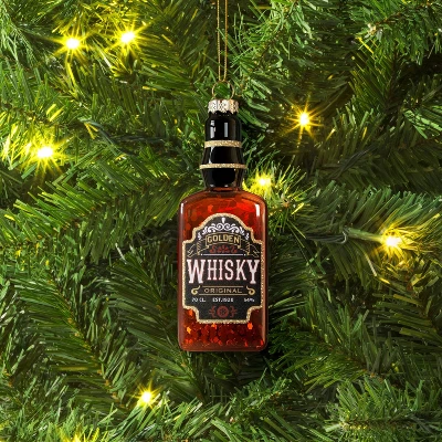 4.92" Christmas Glass Whisky Ornament - Wondershop™ 1 4.92" Christmas Glass Whisky Ornament - Wondershop™