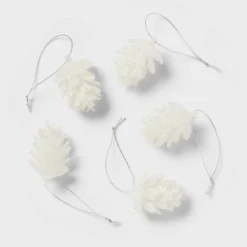 8ct Glittered Pinecone Christmas Tree Ornament Set - Wondershop™ -Wondershop Sales GUEST 1c0cf30e 1852 4f99 b438 308c1398100b