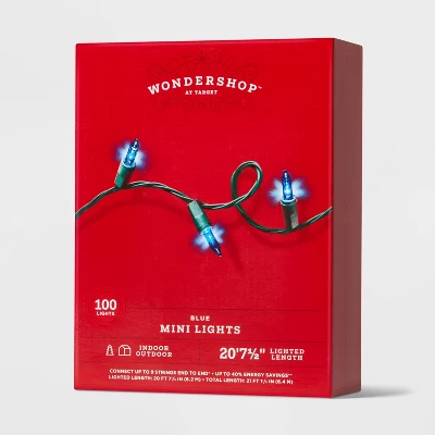 100ct Incandescent Smooth Mini Christmas String Lights With Green Wire - Wondershop™ 3 100ct Incandescent Smooth Mini Christmas String Lights With Green Wire - Wondershop™ - Image 3