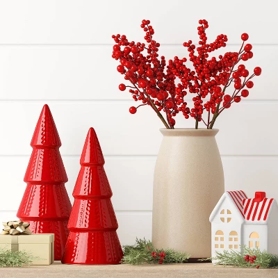 4pc Christmas Pick Set Red Berries - Wondershop™ 1 4pc Christmas Pick Set Red Berries - Wondershop™