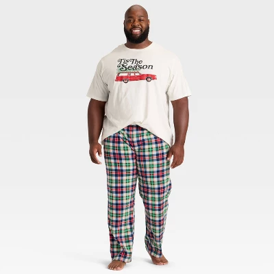 Men's Plaid Microfleece Holiday Matching Family Pajama Pants - Wondershop™ 2 Men's Plaid Microfleece Holiday Matching Family Pajama Pants - Wondershop™ - Image 2