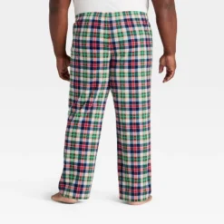 Men's Plaid Microfleece Holiday Matching Family Pajama Pants - Wondershop™