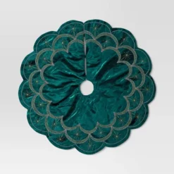 48" Christmas Dia Art Deco Embellished Soft Velvet Tree Skirt Green - Wondershop™ 6 48" Christmas Dia Art Deco Embellished Soft Velvet Tree Skirt Green - Wondershop™ -Wondershop Sales GUEST 29605436 719e 4524 8537 e5520d02b7ea