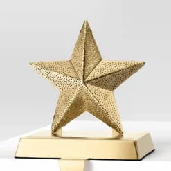 2pk Christmas Lit Metal Perforated Star Stocking Holder Gold - Wondershop™ -Wondershop Sales GUEST 29ce616f 008e 4e34 988a 7dcbf68b459e