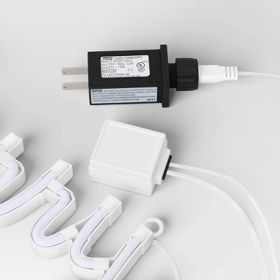 LED Battery Operated Christmas Neon Merry Hangable Sign Red - Wondershop™ 3 LED Battery Operated Christmas Neon Merry Hangable Sign Red - Wondershop™ - Image 3