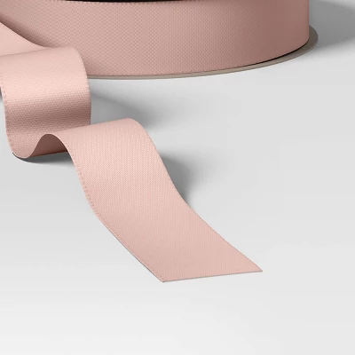 18' Cozy Christmas Premium Ribbon Pink Satin- Wondershop™ 2 18' Cozy Christmas Premium Ribbon Pink Satin- Wondershop™ - Image 2