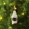 Christmas Glassed Beaded Champagne Bottle Ornament - Wondershop™