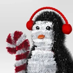 Christmas Tinsel Penguin With Headphones - Wondershop™ -Wondershop Sales GUEST 359b9a79 f990 4e96 bb64 2770d00d2165