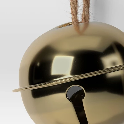 4ct Christmas Jingle Bell Christmas Ornament Set Matte Gold - Wondershop™ 2 4ct Christmas Jingle Bell Christmas Ornament Set Matte Gold - Wondershop™ - Image 2