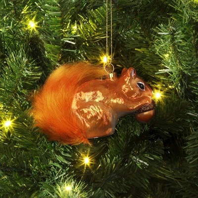 3.5" Christmas Glass Squirrel Ornament - Wondershop™ 1 3.5" Christmas Glass Squirrel Ornament - Wondershop™