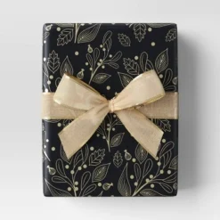 75' Christmas Fabric Ribbon Champagne Sheer - Wondershop™