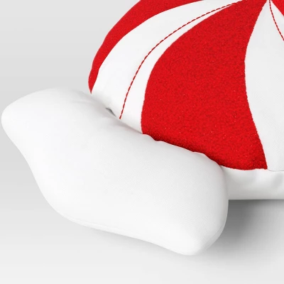 28" Christmas Peppermint Shaped Pillow Red/White - Wondershop™ 3 28" Christmas Peppermint Shaped Pillow Red/White - Wondershop™ - Image 3