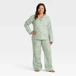 Women's Gingerbread Striped Flannel Long Sleeve Shirt And Pants Holiday Matching Family Pajama Set - Wondershop™ Cream 8 Women's Gingerbread Striped Flannel Long Sleeve Shirt And Pants Holiday Matching Family Pajama Set - Wondershop™ Cream -Wondershop Sales GUEST 400dd5e1 819c 4ffe 96f7 2a2143ba3de6