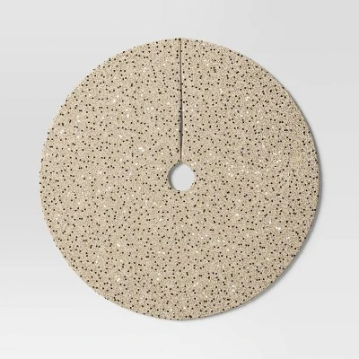 48" Christmas Sequined And Beaded Tree Skirt Silver - Wondershop™ 3 48" Christmas Sequined And Beaded Tree Skirt Silver - Wondershop™ - Image 3