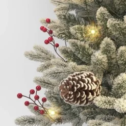 3.5' Pre-Lit Potted Flocked Balsam Artificial Christmas Tree With Berries And Pine Cones - Wondershop™ 5 3.5' Pre-Lit Potted Flocked Balsam Artificial Christmas Tree With Berries And Pine Cones - Wondershop™ -Wondershop Sales GUEST 42e75aed af8e 414b a76d 7640a3783217