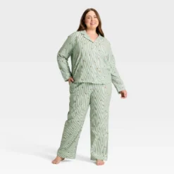Women's Gingerbread Striped Flannel Long Sleeve Shirt And Pants Holiday Matching Family Pajama Set - Wondershop™ Cream 9 Women's Gingerbread Striped Flannel Long Sleeve Shirt And Pants Holiday Matching Family Pajama Set - Wondershop™ Cream -Wondershop Sales GUEST 452d34a8 89bc 4dca 9ea4 20e4667d8cf9