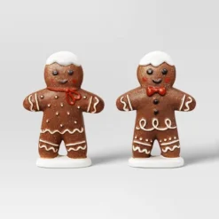 2pk Christmas Ceramic Gingerbread Decor - Wondershop™ -Wondershop Sales GUEST 4811a438 da35 497a bb2b 26370fbb21de