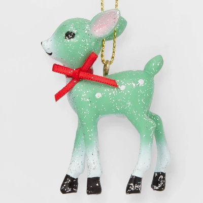 2ct Retro Small Deer Christmas Tree Ornament Set - Wondershop™ 2 2ct Retro Small Deer Christmas Tree Ornament Set - Wondershop™ - Image 2