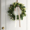 24" Christmas Unlit Champagne Ornament And Bow Wreath - Wondershop™