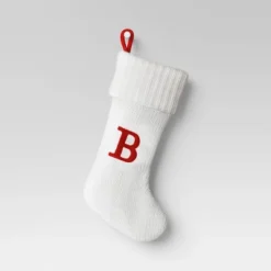 Knit Monogram Christmas Stocking White - Wondershop™ -Wondershop Sales GUEST 4ea75af6 d100 43ce 8387 c8a92930fd94