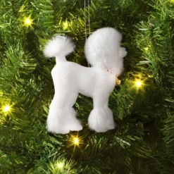 Christmas White Poodle Ornament - Wondershop™