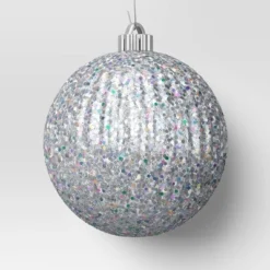 4ct 150mm Christmas Iridescent Glitter Ornament Set Sliver - Wondershop™ 5 4ct 150mm Christmas Iridescent Glitter Ornament Set Sliver - Wondershop™ -Wondershop Sales GUEST 51750a29 0c71 4d08 a808 4a30e9f8dc26