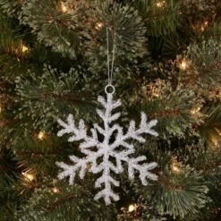 Acrylic Snowflake Christmas Tree Ornament Clear - Wondershop™ : Icy Shine, Indoor Decor, Festive Charm: Icy Shine, Indoor Decor, Festive Charm