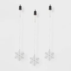 3pk Battery Operated LED Hanging Metal Snowflake Christmas Lights - Wondershop™: Indoor/Outdoor Use With Timer -Wondershop Sales GUEST 5b52d8b2 04a3 42b1 b48e 745b135e8b89