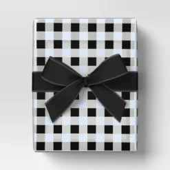 45' Christmas Fabric Ribbon Black Velvet - Wondershop™