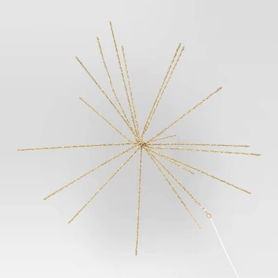 LED Champagne Glitter Starburst With Twinkle Christmas Novelty Silhouette Lights With White Color Light Bulb - Wondershop™ 2 LED Champagne Glitter Starburst With Twinkle Christmas Novelty Silhouette Lights With White Color Light Bulb - Wondershop™ - Image 2